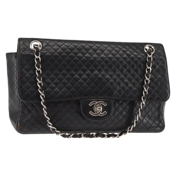 CHANEL Handbags - CHANEL Matelasse 25 Chain Shoulder Bag Lamb Skin Black CC Auth 145575